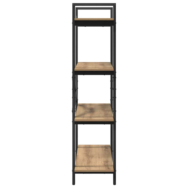 vidaXL Bookcase Artisan Oak 100 x 33.5 x 140 cm Engineered Wood
