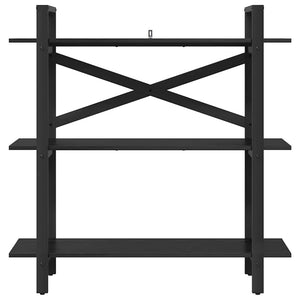 vidaXL Bookshelf Black Oak Look 100 x 33.5 x 102 cm
