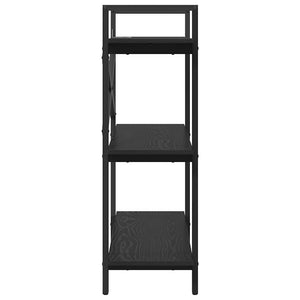 vidaXL Bookshelf Black Oak Look 100 x 33.5 x 102 cm