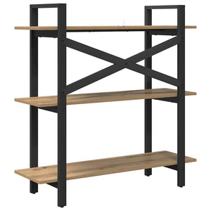 vidaXL Bookcase Artisan Oak 100 x 33.5 x 102 cm Engineered Wood