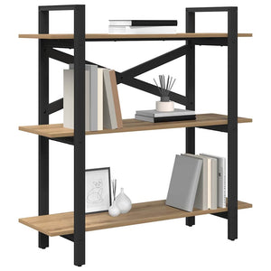 vidaXL Bookcase Artisan Oak 100 x 33.5 x 102 cm Engineered Wood