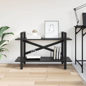 vidaXL Bookshelf Black Oak Look 100 x 33.5 x 64 cm