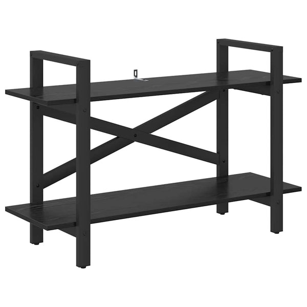 vidaXL Bookshelf Black Oak Look 100 x 33.5 x 64 cm