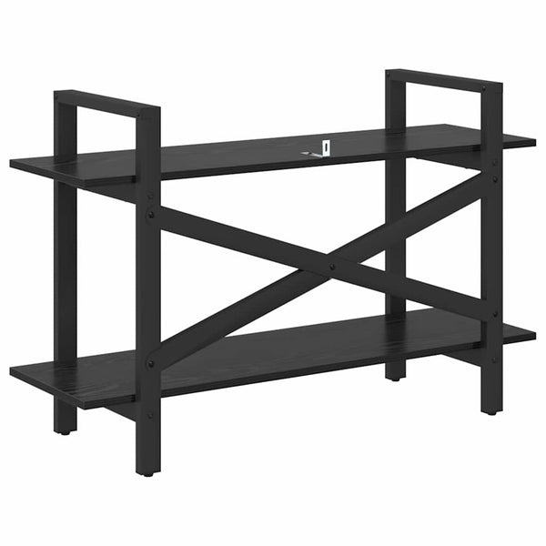 vidaXL Bookshelf Black Oak Look 100 x 33.5 x 64 cm