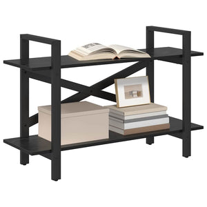 vidaXL Bookshelf Black Oak Look 100 x 33.5 x 64 cm