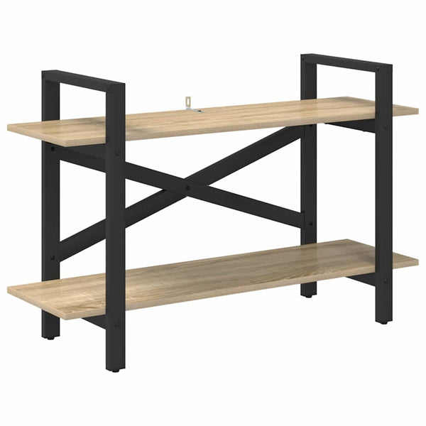 vidaXL Bookcase Sonoma Oak 100 x 33.5 x 64 cm Engineered Wood