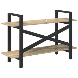 vidaXL Bookcase Sonoma Oak 100 x 33.5 x 64 cm Engineered Wood