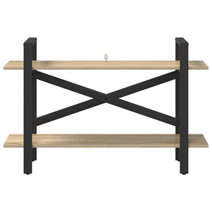 vidaXL Bookcase Sonoma Oak 100 x 33.5 x 64 cm Engineered Wood