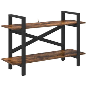 vidaXL Bookcase Smoked Oak 100 x 33.5 x 64 cm Engineered Wood