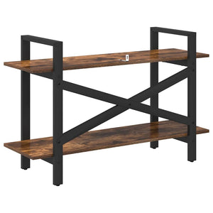 vidaXL Bookcase Smoked Oak 100 x 33.5 x 64 cm Engineered Wood
