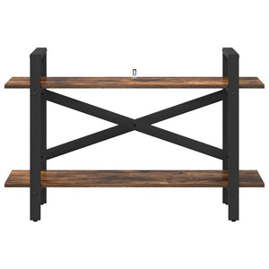 vidaXL Bookcase Smoked Oak 100 x 33.5 x 64 cm Engineered Wood