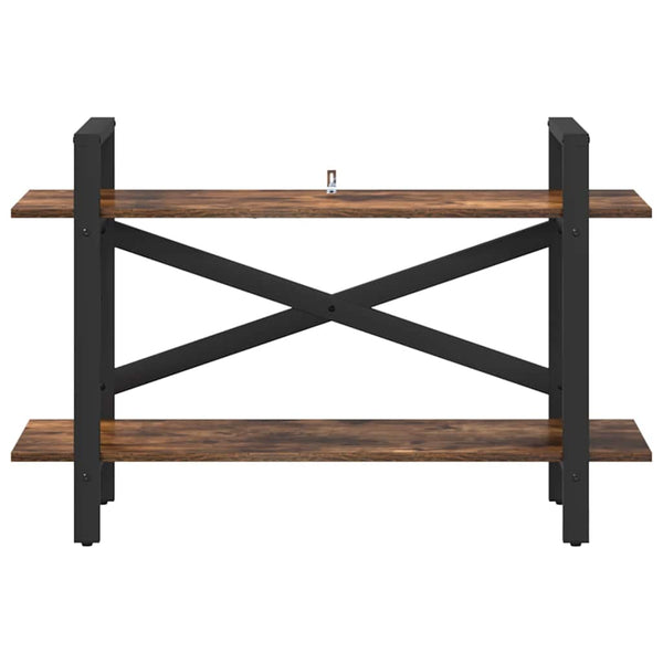 vidaXL Bookcase Smoked Oak 100 x 33.5 x 64 cm Engineered Wood