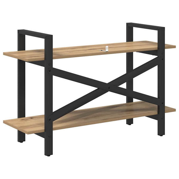 vidaXL Bookshelf Artisan Oak 100 x 33.5 x 64 cm Engineered Wood
