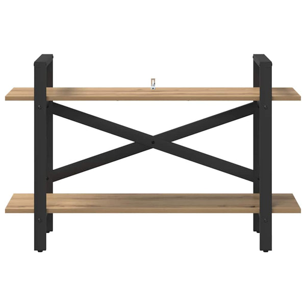 vidaXL Bookshelf Artisan Oak 100 x 33.5 x 64 cm Engineered Wood