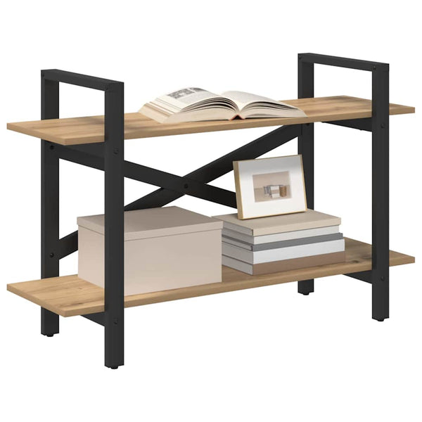 vidaXL Bookshelf Artisan Oak 100 x 33.5 x 64 cm Engineered Wood