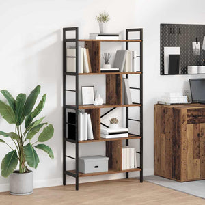 vidaXL Bookshelf Reclaimed Wood 75 x 30 x 156 cm Engineered Wood
