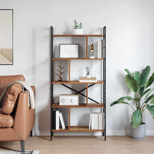 vidaXL Bookshelf Reclaimed Wood 75 x 30 x 156 cm Engineered Wood