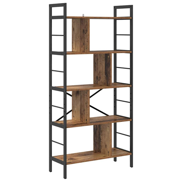 vidaXL Bookshelf Reclaimed Wood 75 x 30 x 156 cm Engineered Wood