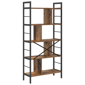 vidaXL Bookshelf Reclaimed Wood 75 x 30 x 156 cm Engineered Wood