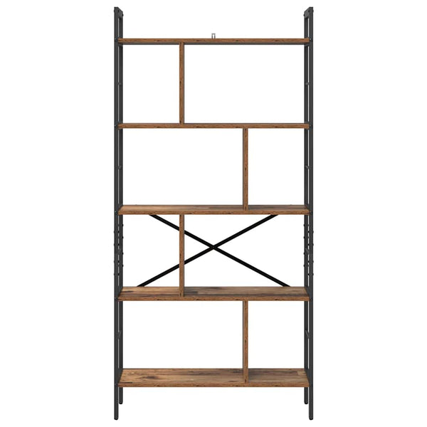 vidaXL Bookshelf Reclaimed Wood 75 x 30 x 156 cm Engineered Wood