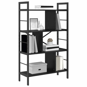 vidaXL Bookcase Black Oak Look 75 x 30 x 123.5 cm