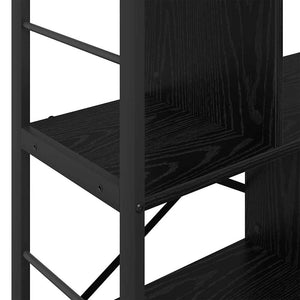 vidaXL Bookcase Black Oak Look 75 x 30 x 91 cm Engineered Wood