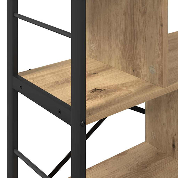 vidaXL Bookshelf Artisan Oak 75 x 30 x 91 cm Engineered Wood