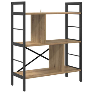 vidaXL Bookshelf Artisan Oak 75 x 30 x 91 cm Engineered Wood