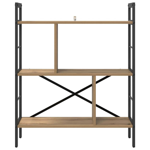 vidaXL Bookshelf Artisan Oak 75 x 30 x 91 cm Engineered Wood