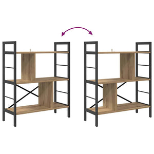 vidaXL Bookshelf Artisan Oak 75 x 30 x 91 cm Engineered Wood