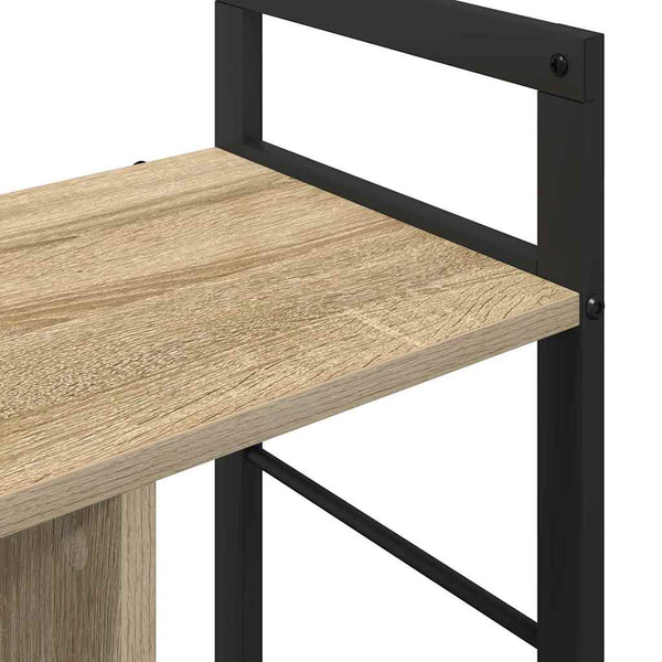 vidaXL Bookshelf Sonoma Oak 75 x 30 x 58.5 cm Engineered Wood