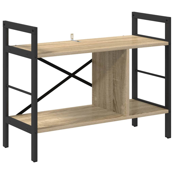 vidaXL Bookshelf Sonoma Oak 75 x 30 x 58.5 cm Engineered Wood