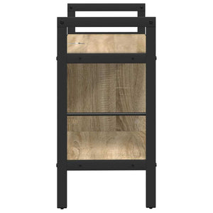 vidaXL Bookshelf Sonoma Oak 75 x 30 x 58.5 cm Engineered Wood