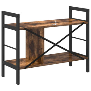 vidaXL Bookshelf Smoked Oak 75 x 30 x 58.5 cm Engineered Wood