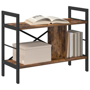 vidaXL Bookshelf Smoked Oak 75 x 30 x 58.5 cm Engineered Wood