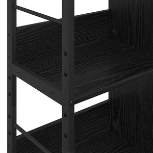 vidaXL Bookcase Black Oak Look 82 x 32 x 112 cm Engineered Wood