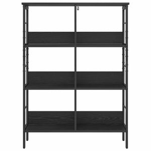 vidaXL Bookcase Black Oak Look 82 x 32 x 112 cm Engineered Wood