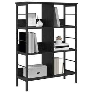 vidaXL Bookcase Black Oak Look 82 x 32 x 112 cm Engineered Wood