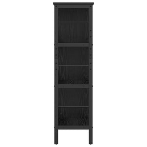 vidaXL Bookcase Black Oak Look 82 x 32 x 112 cm Engineered Wood