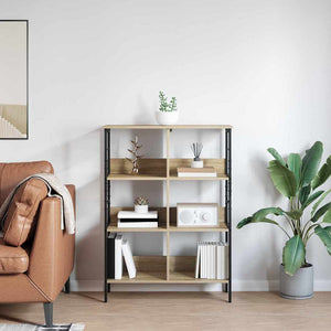vidaXL Bookshelf Sonoma Oak 82 x 32 x 112 cm Engineered Wood