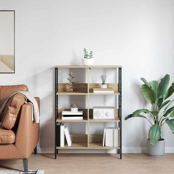 vidaXL Bookshelf Sonoma Oak 82 x 32 x 112 cm Engineered Wood