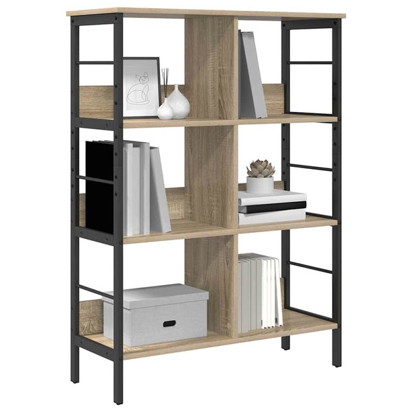 vidaXL Bookshelf Sonoma Oak 82 x 32 x 112 cm Engineered Wood
