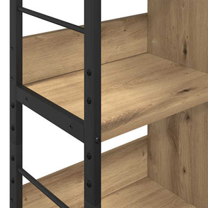 vidaXL Bookcase Artisan Oak 82 x 32 x 112 cm Engineered Wood