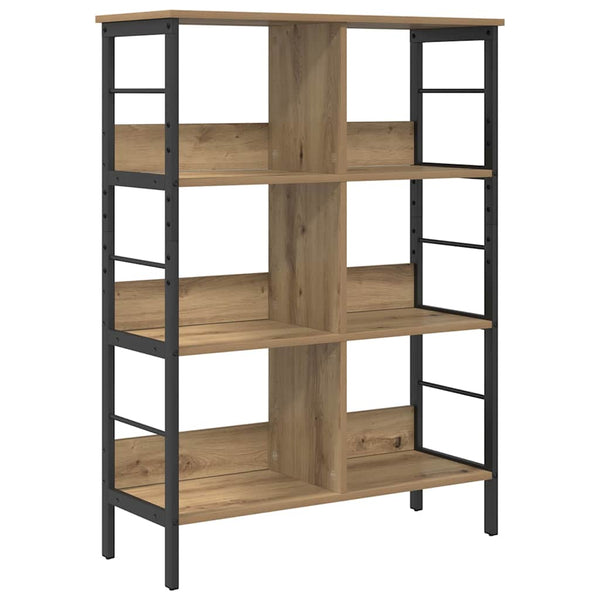 vidaXL Bookcase Artisan Oak 82 x 32 x 112 cm Engineered Wood