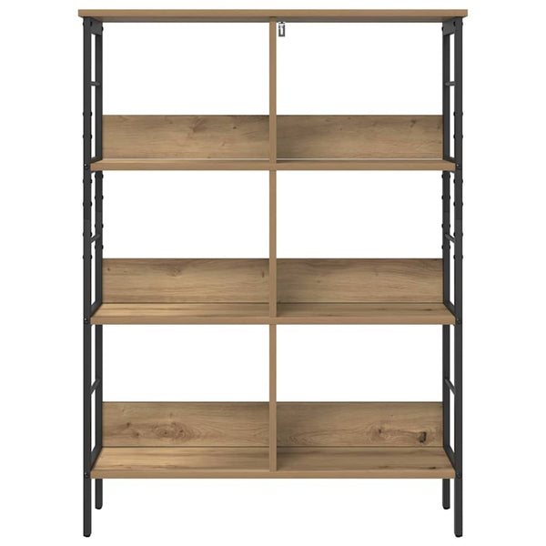 vidaXL Bookcase Artisan Oak 82 x 32 x 112 cm Engineered Wood