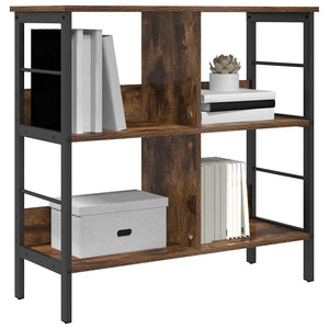 vidaXL Bookshelf Smoked Oak 82 x 32 x 79 cm Engineered Wood