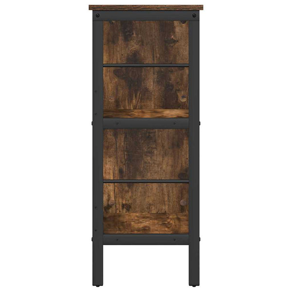 vidaXL Bookshelf Smoked Oak 82 x 32 x 79 cm Engineered Wood