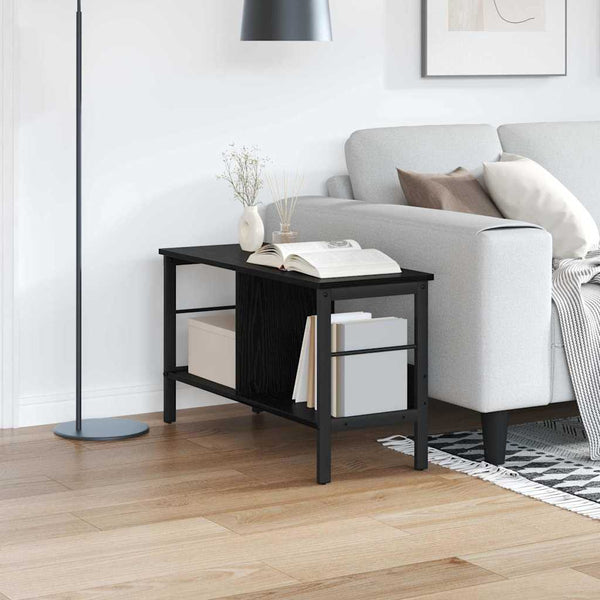 vidaXL Bookshelf Black Oak Look 82 x 32 x 47 cm Engineered Wood