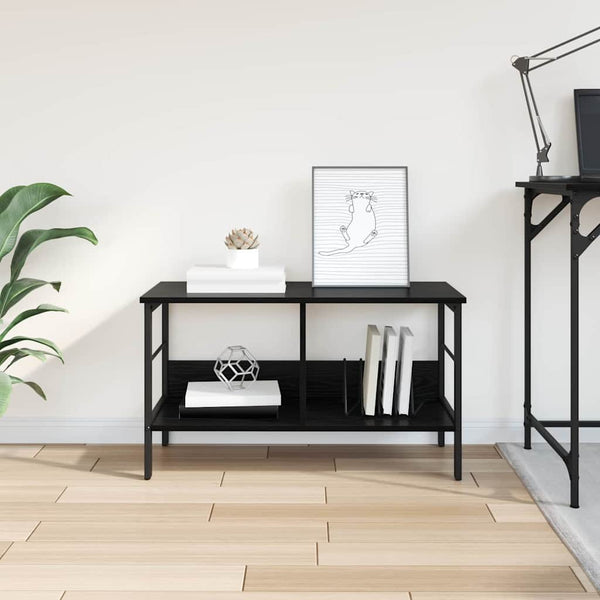 vidaXL Bookshelf Black Oak Look 82 x 32 x 47 cm Engineered Wood