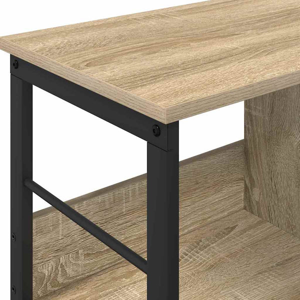 vidaXL Sonoma Oak Bookcase 82 x 32 x 47 cm Engineered Wood